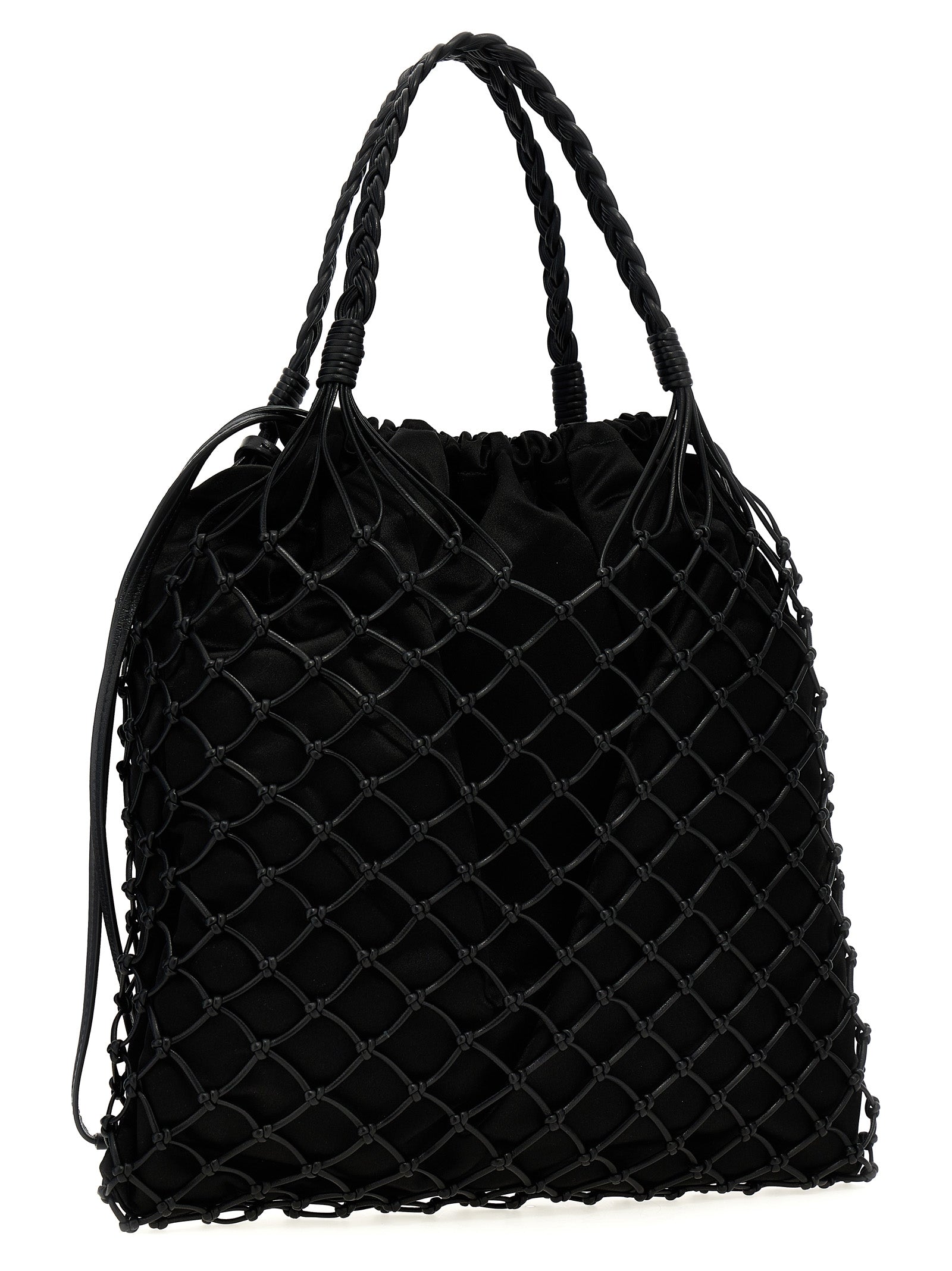 MOSCHINO - MOSCHINO - Woven nappa leather shopping bag - Women’s Bags