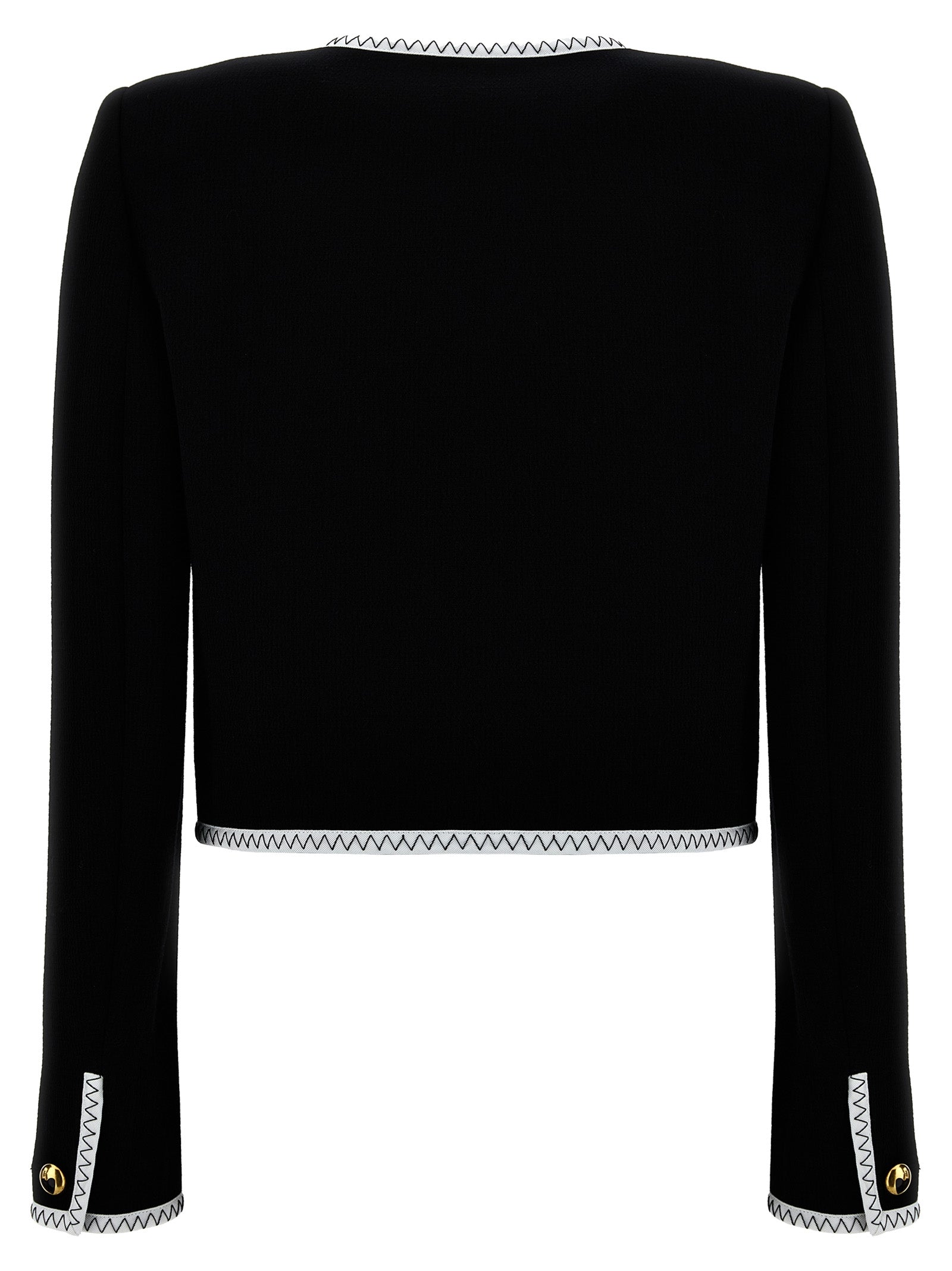 MOSCHINO - MOSCHINO - Crepe short jacket - Women’s Clothing