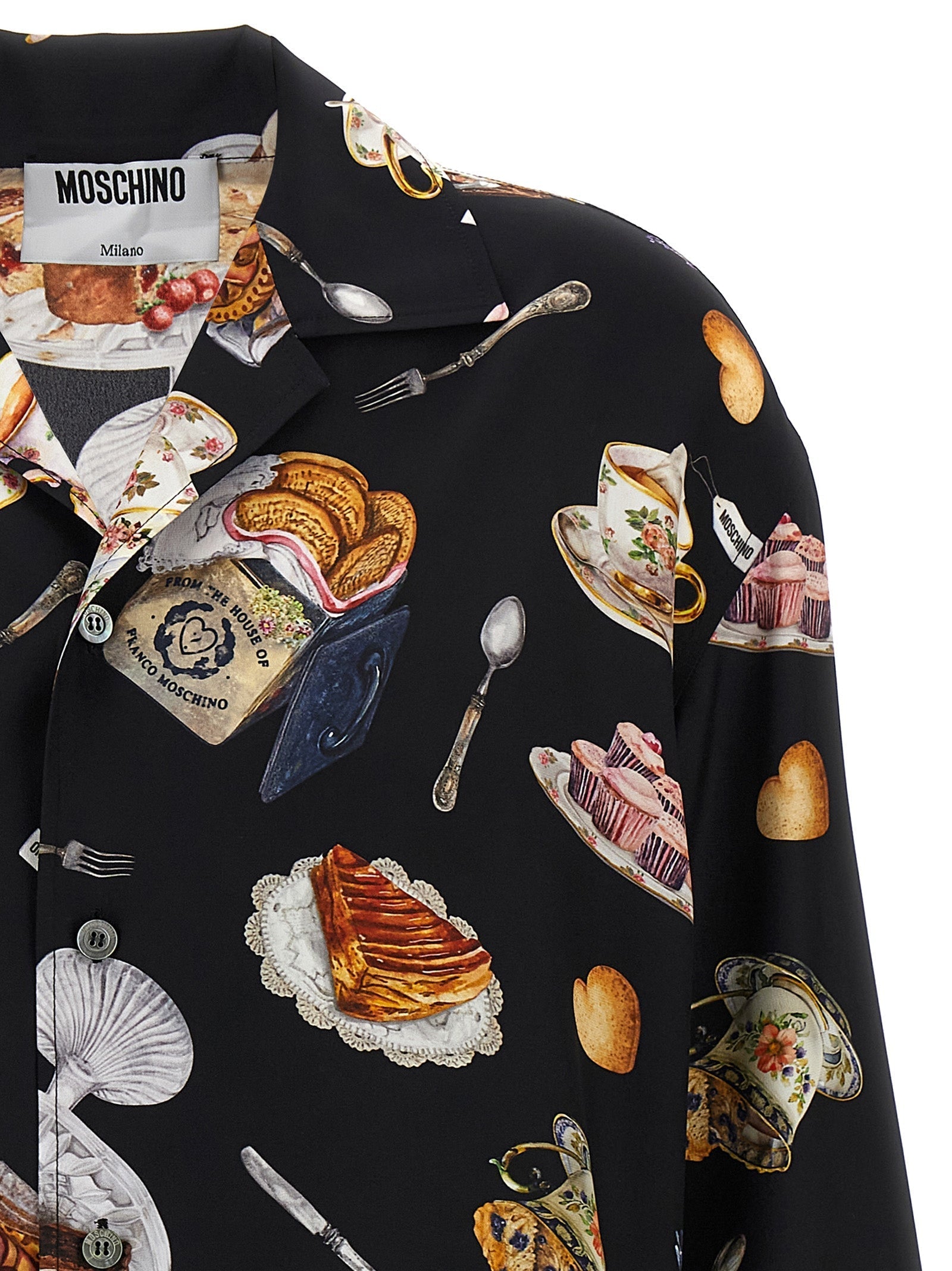 MOSCHINO - MOSCHINO - ’Tea Time’ print shirt - Women’s Tops