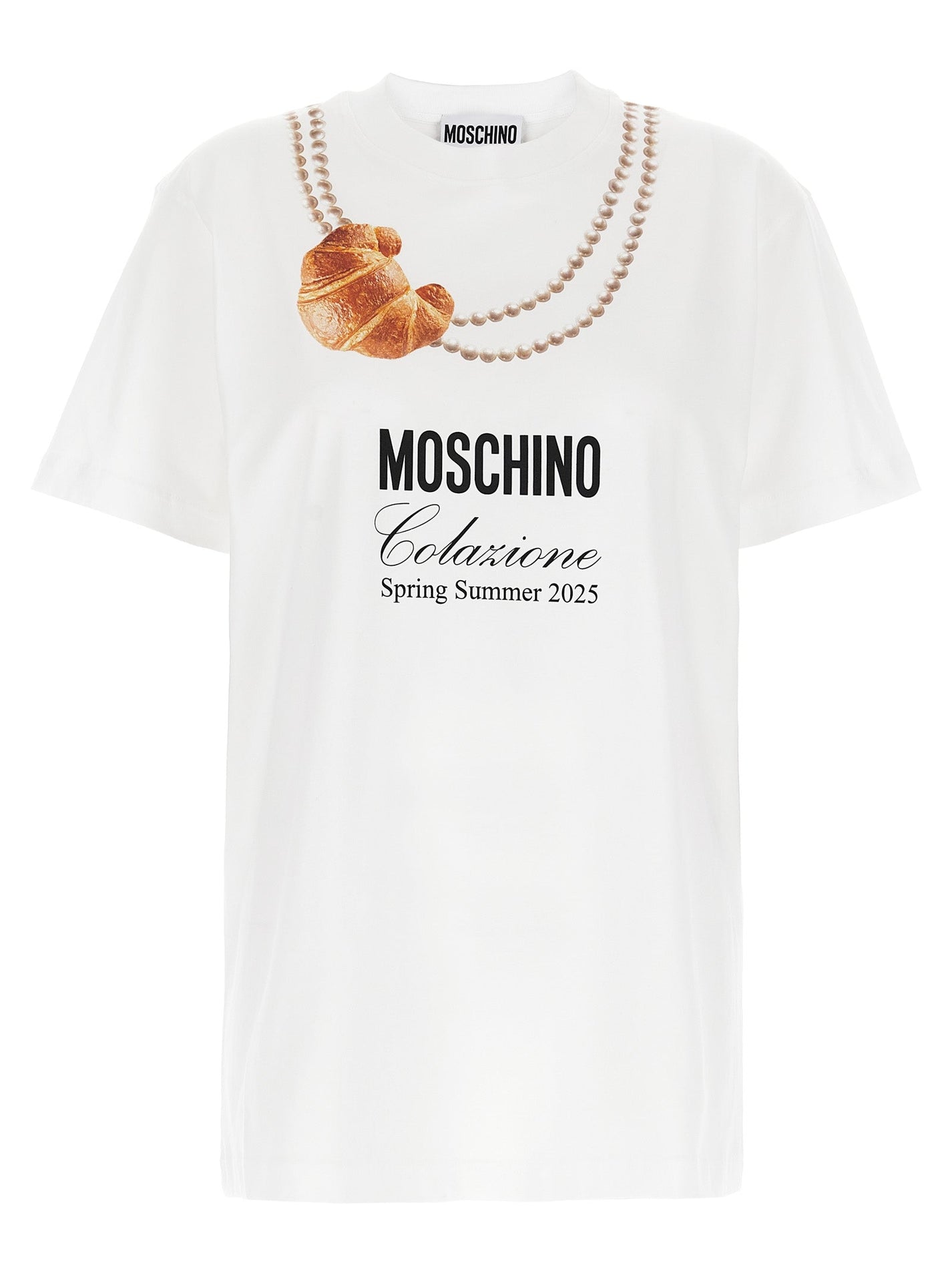MOSCHINO - MOSCHINO - ’Colazione’ T-shirt - Women’s Tops