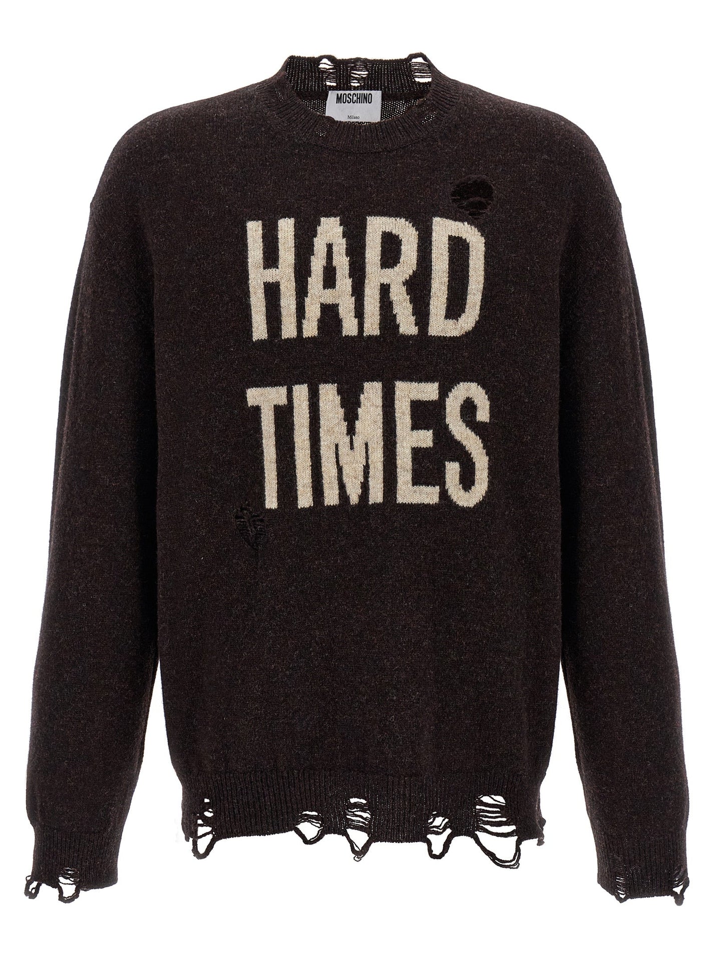 MOSCHINO - MOSCHINO - ’Hard Times’ sweater - Men’s Knitwear