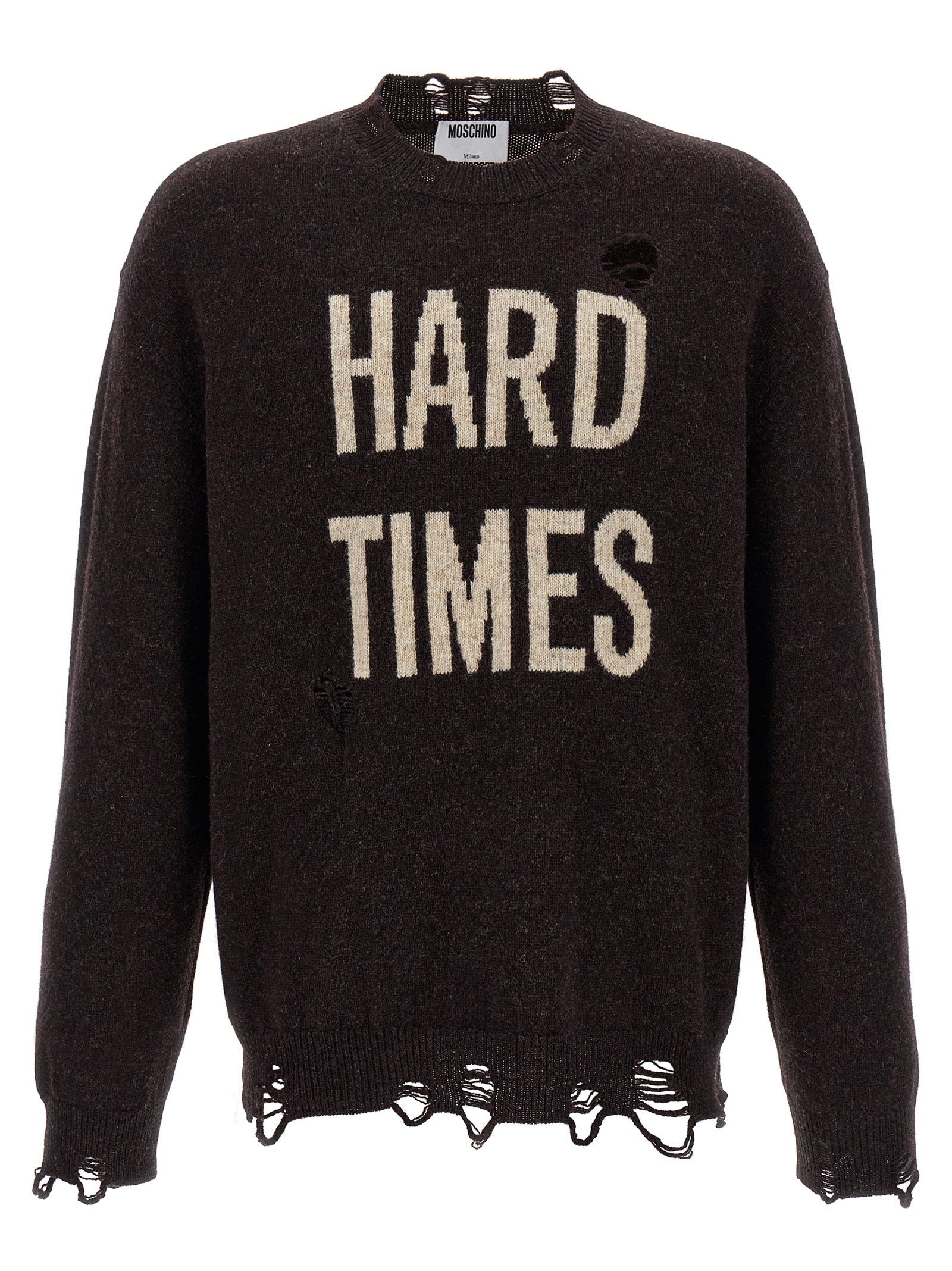 MOSCHINO - MOSCHINO - ’Hard Times’ sweater - Men’s Knitwear