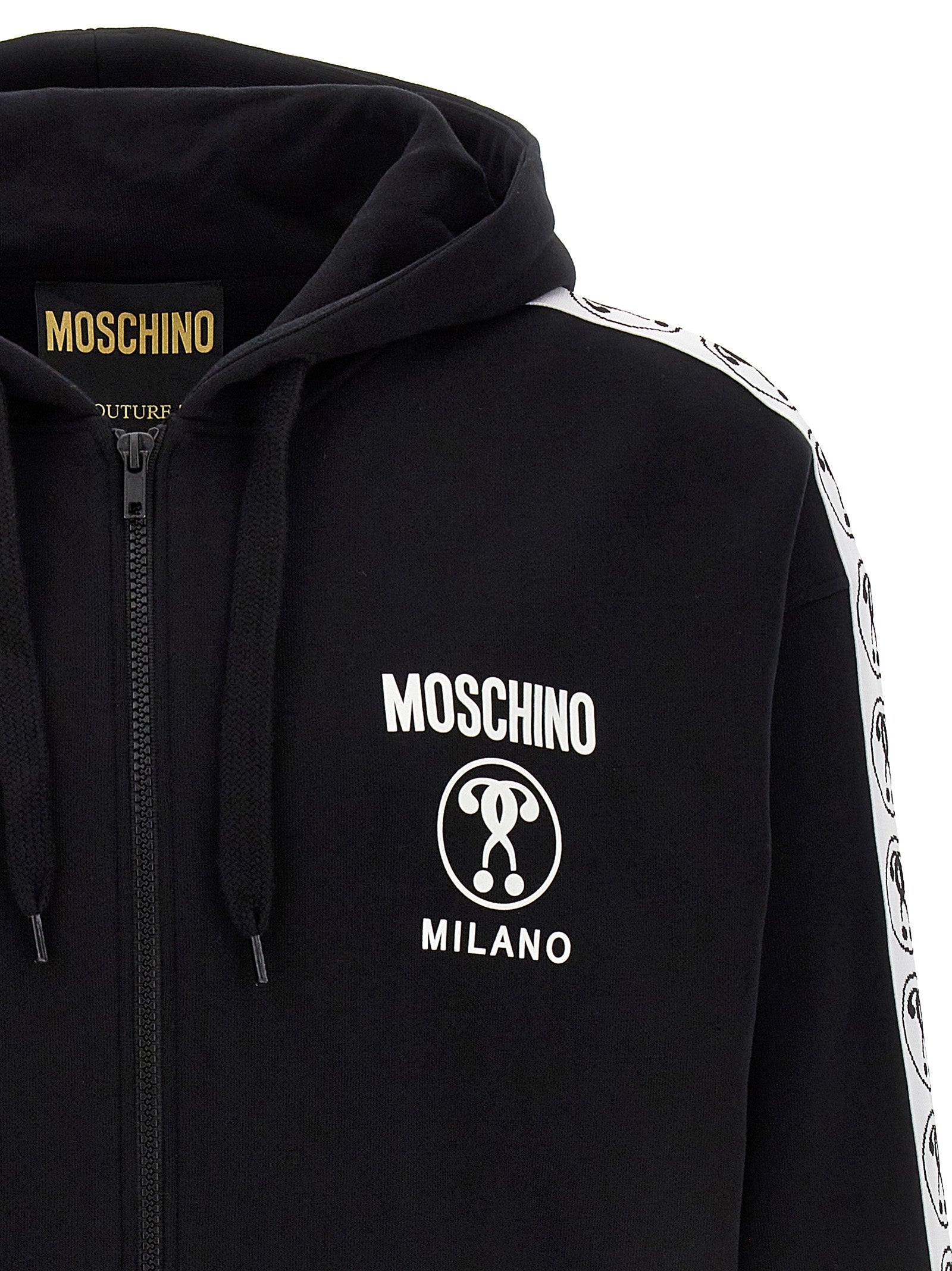 MOSCHINO - MOSCHINO - Double Question Mark hoodie - Men’s Sweatshirts