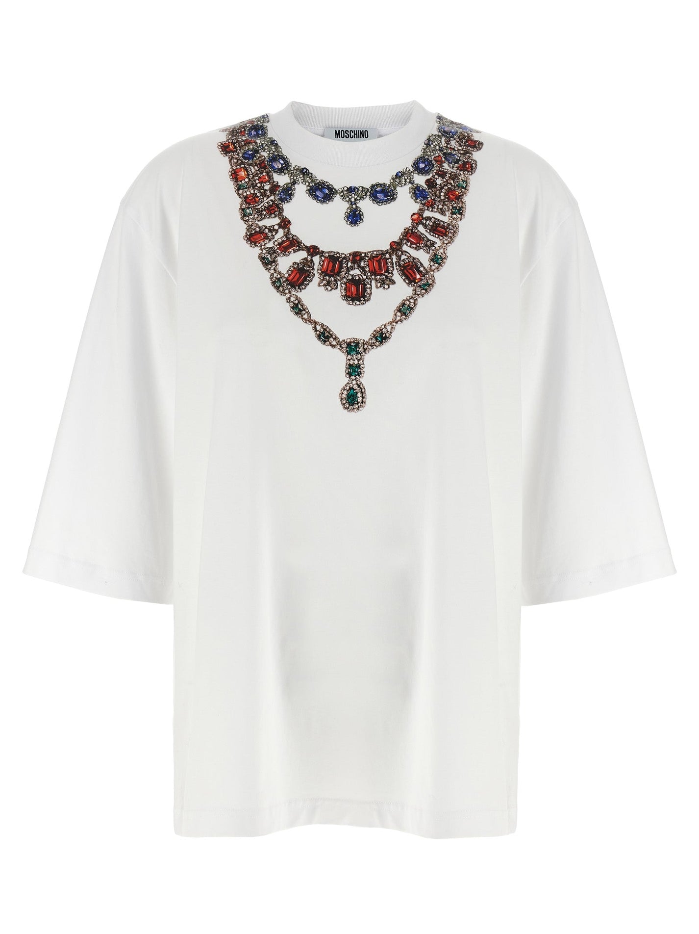 MOSCHINO - MOSCHINO - Jewel print T-shirt - Women’s Tops