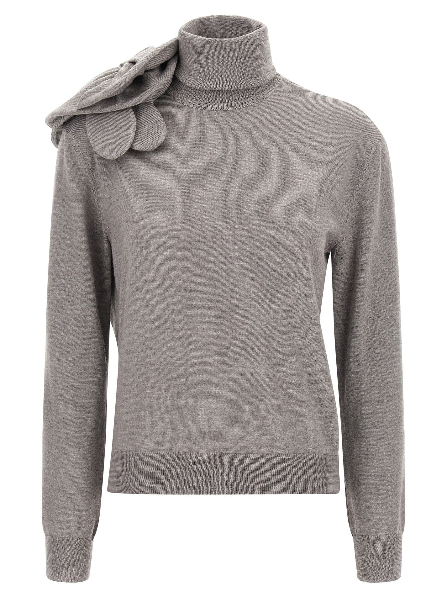 MOSCHINO - MOSCHINO - 3D flower sweater - Women’s Knitwear