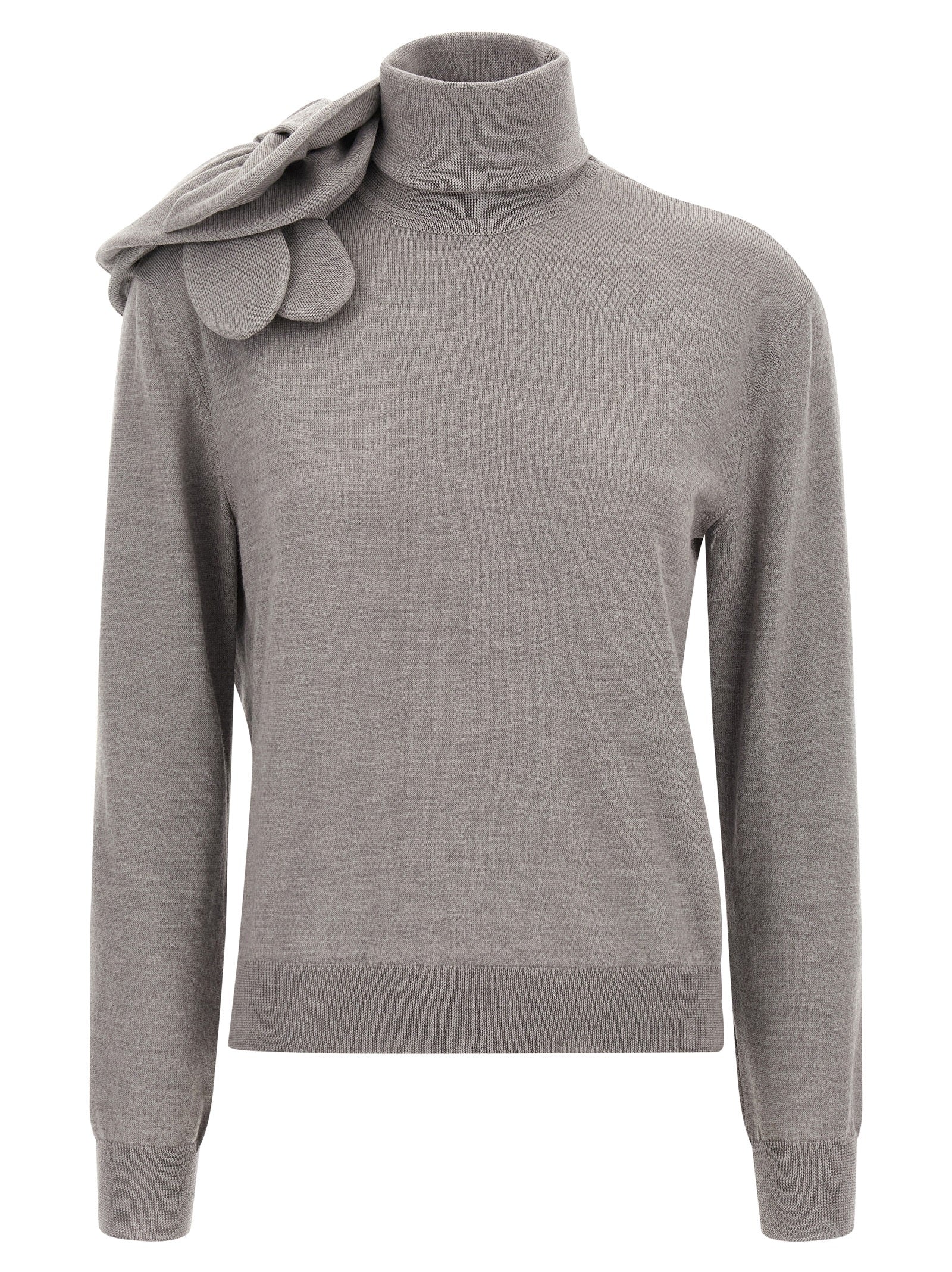 MOSCHINO - MOSCHINO - 3D flower sweater - Women’s Knitwear