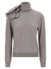 MOSCHINO - MOSCHINO - 3D flower sweater - Women’s Knitwear