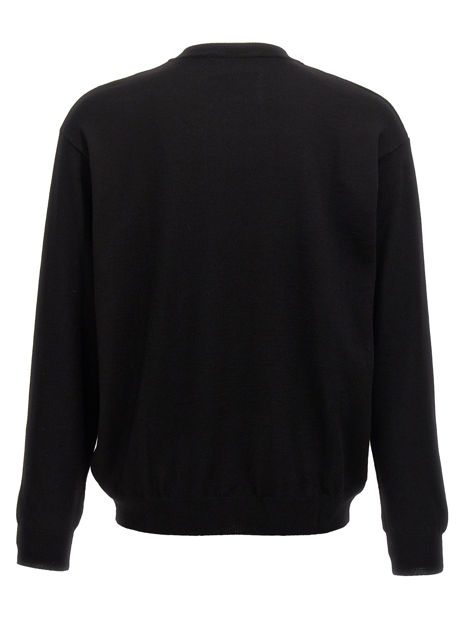 MOSCHINO - MOSCHINO - Logo intarsia sweater - Men’s Knitwear