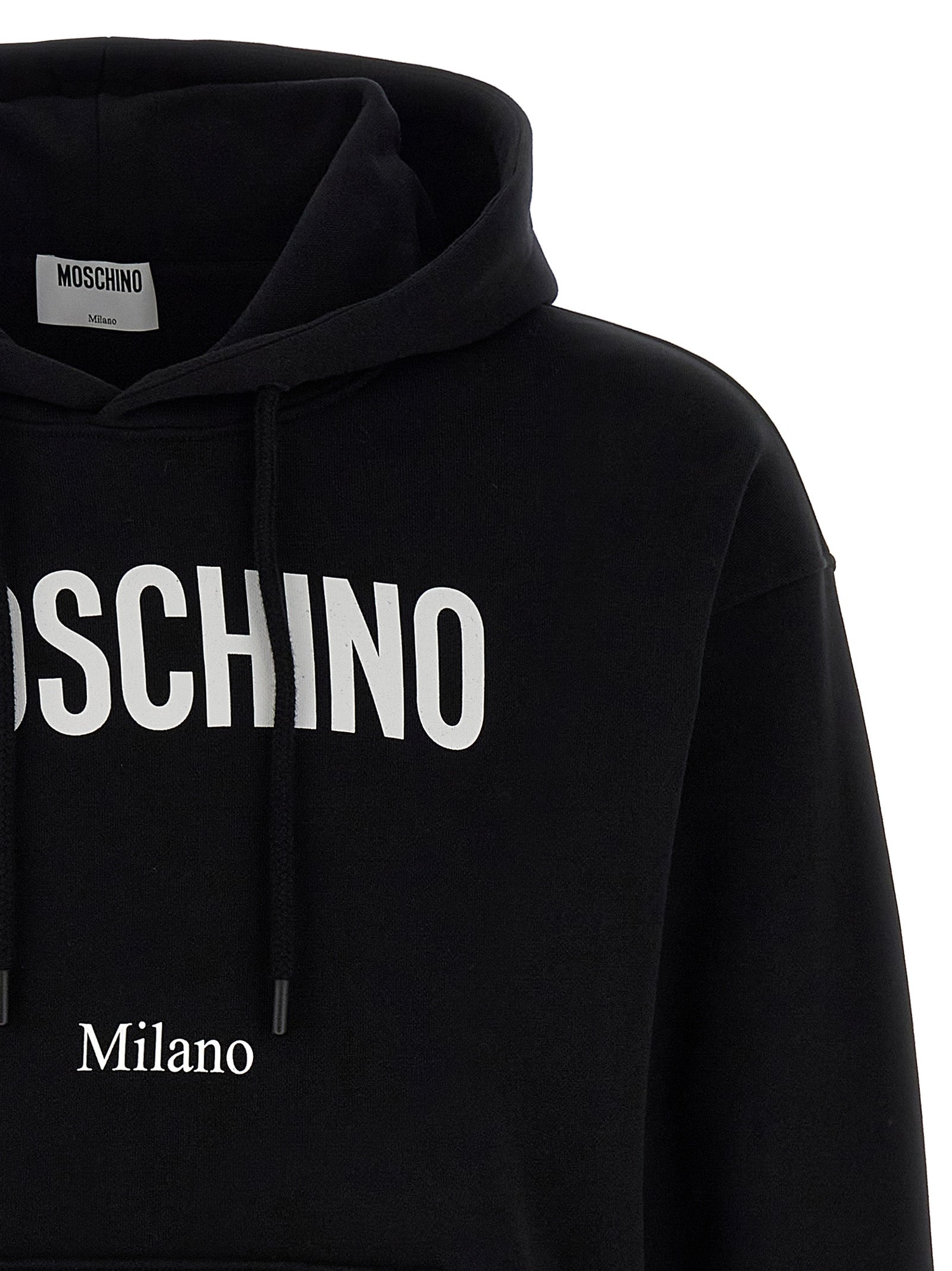 MOSCHINO - MOSCHINO - Logo print hoodie - Men’s Sweatshirts