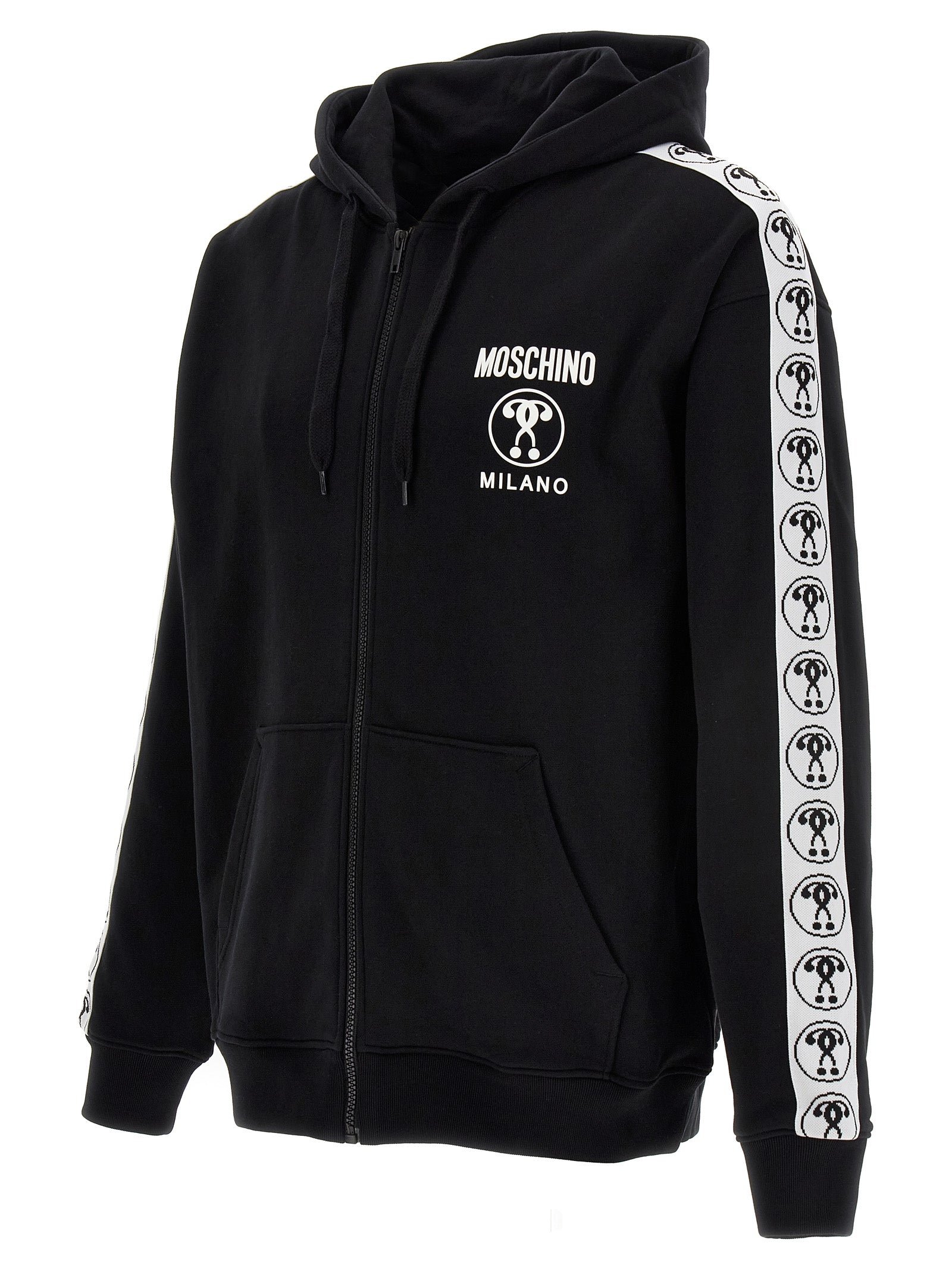 MOSCHINO - MOSCHINO - Double Question Mark hoodie - Men’s Sweatshirts