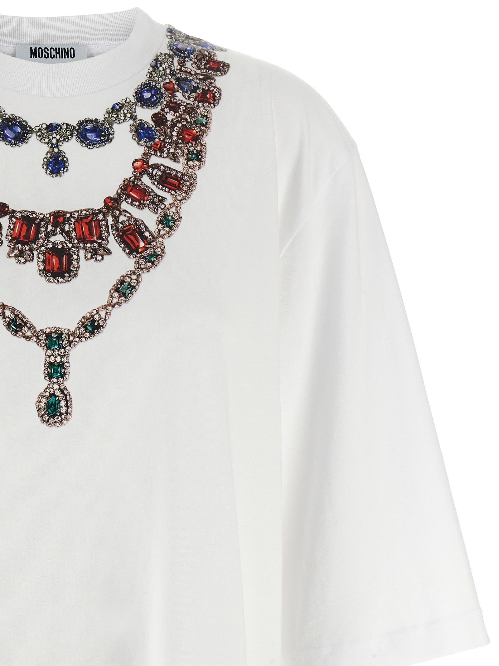 MOSCHINO - MOSCHINO - Jewel print T-shirt - Women’s Tops