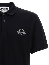 MOSCHINO - MOSCHINO - Logo embroidery polo shirt - Men’s Top