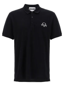 MOSCHINO - MOSCHINO - Logo embroidery polo shirt - Men’s Top