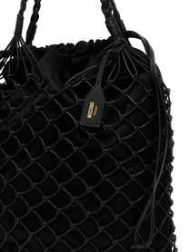 MOSCHINO - MOSCHINO - Woven nappa leather shopping bag - Women’s Bags