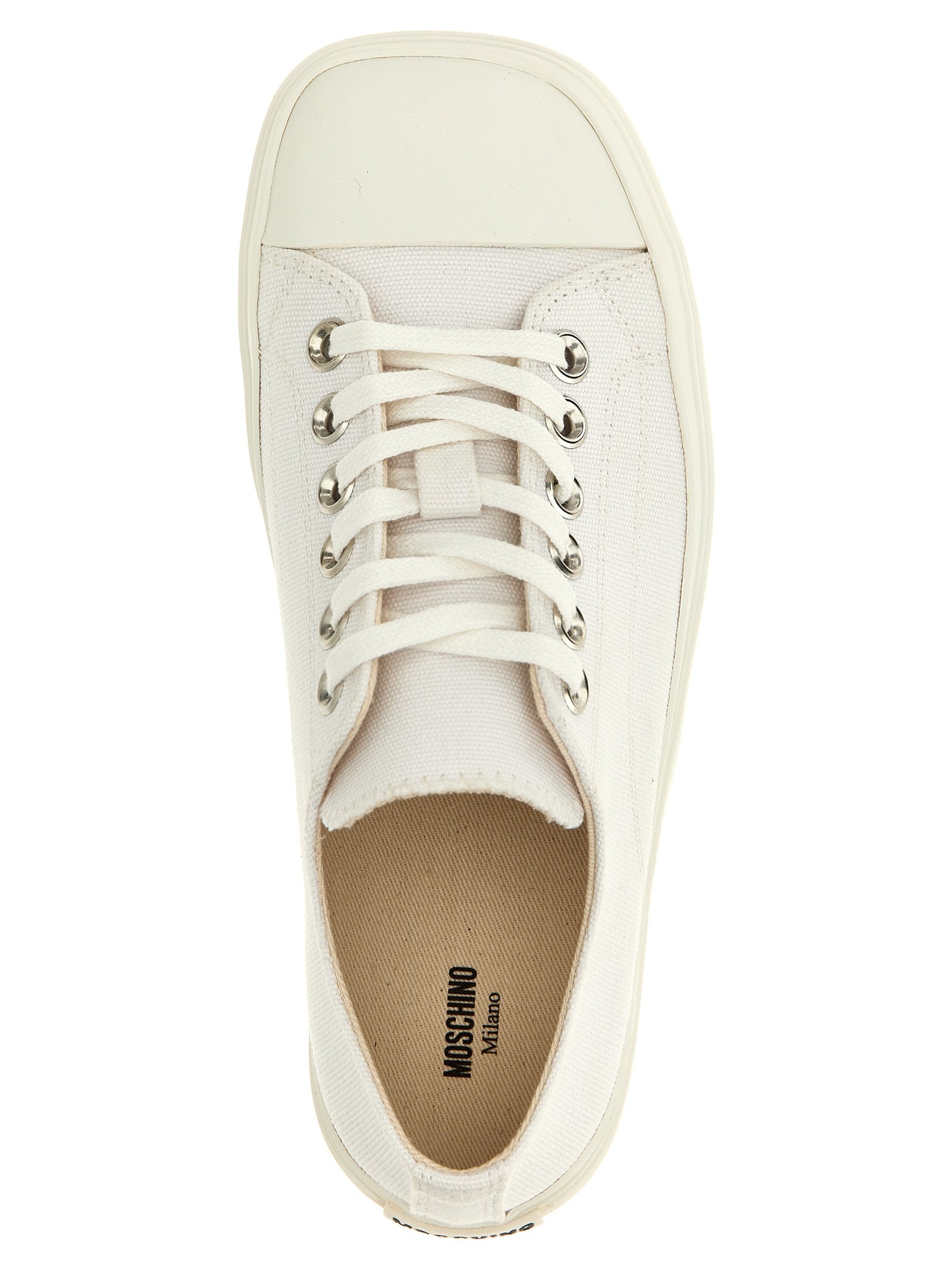 MOSCHINO - MOSCHINO - Canvas sneakers - Women’s Shoes