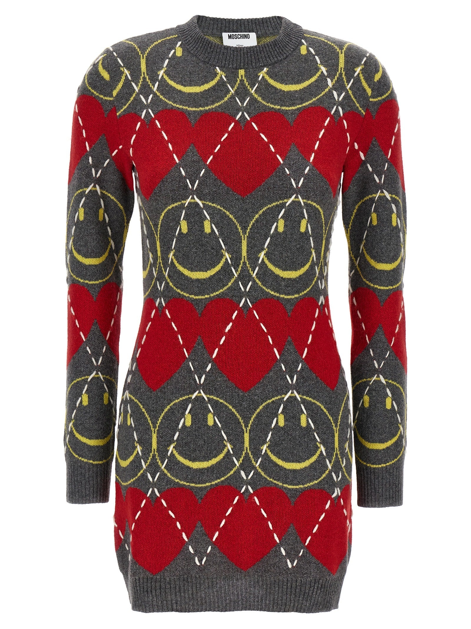 MOSCHINO - MOSCHINO - ’Smiley®’ wool dress - Women’s Clothing