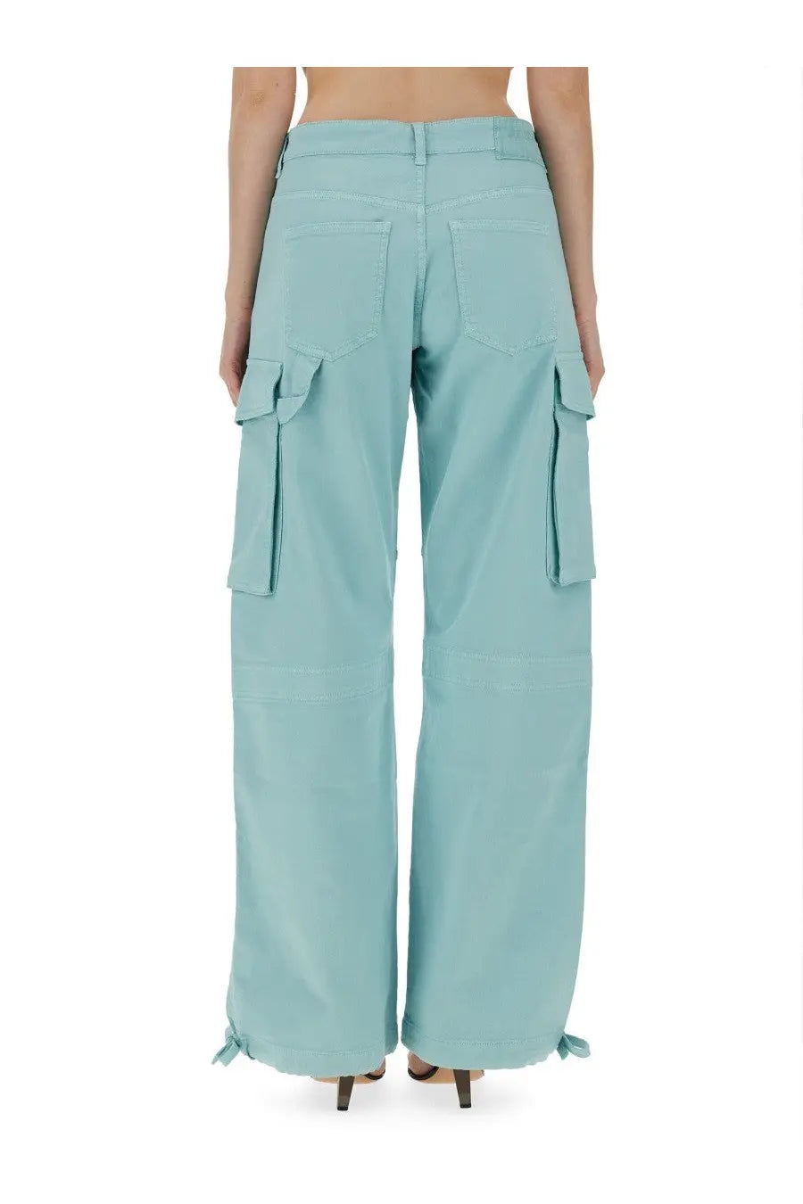 Moschino Jeans Women's Cargo Pants Blue, view 3