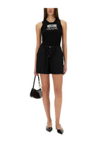Moschino Jeans Women's Cotton Shorts Black, view 2