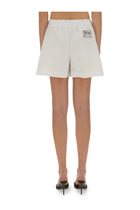 Moschino Jeans Women's Cotton Shorts White, view 3