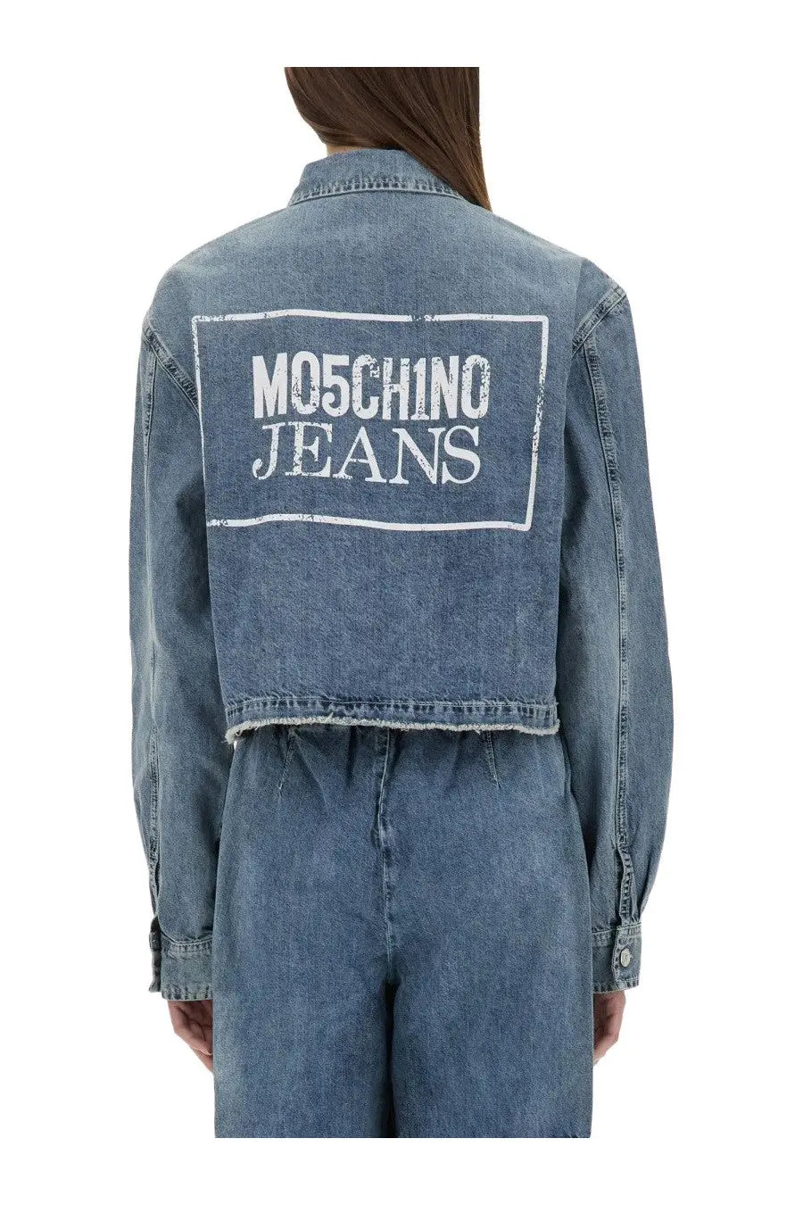 Moschino Jeans Women's Denim Jacket Blue, view 3
