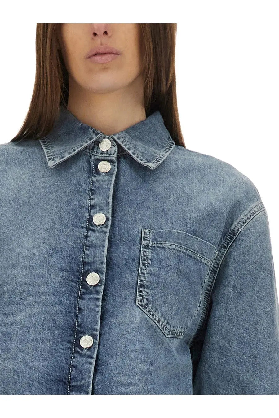 Moschino Jeans Women's Denim Jacket Blue, view 4