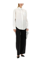 Moschino Jeans Women's Heart Patch Shirt White, view 2