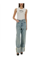 Moschino Jeans Women's Knit Top White, view 2