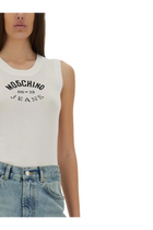 Moschino Jeans Women's Knit Top White, view 4
