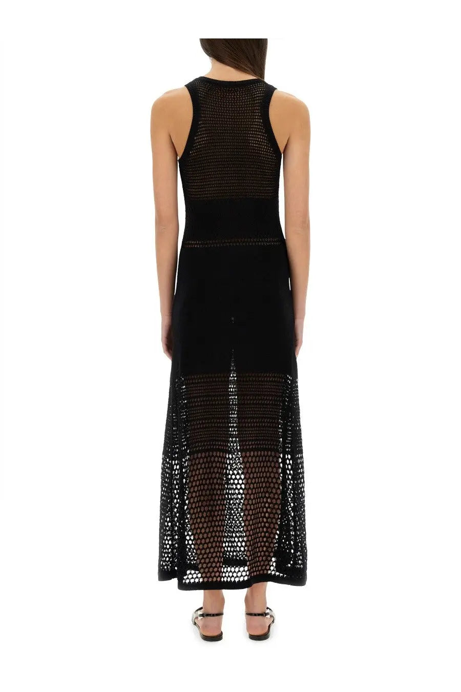 Moschino Jeans Women's Mesh Dress Black, view 3