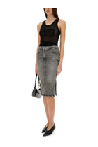 Moschino Jeans Women's Mesh Top Black, view 2