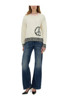 Moschino Jeans Women's Mesh White, view 2
