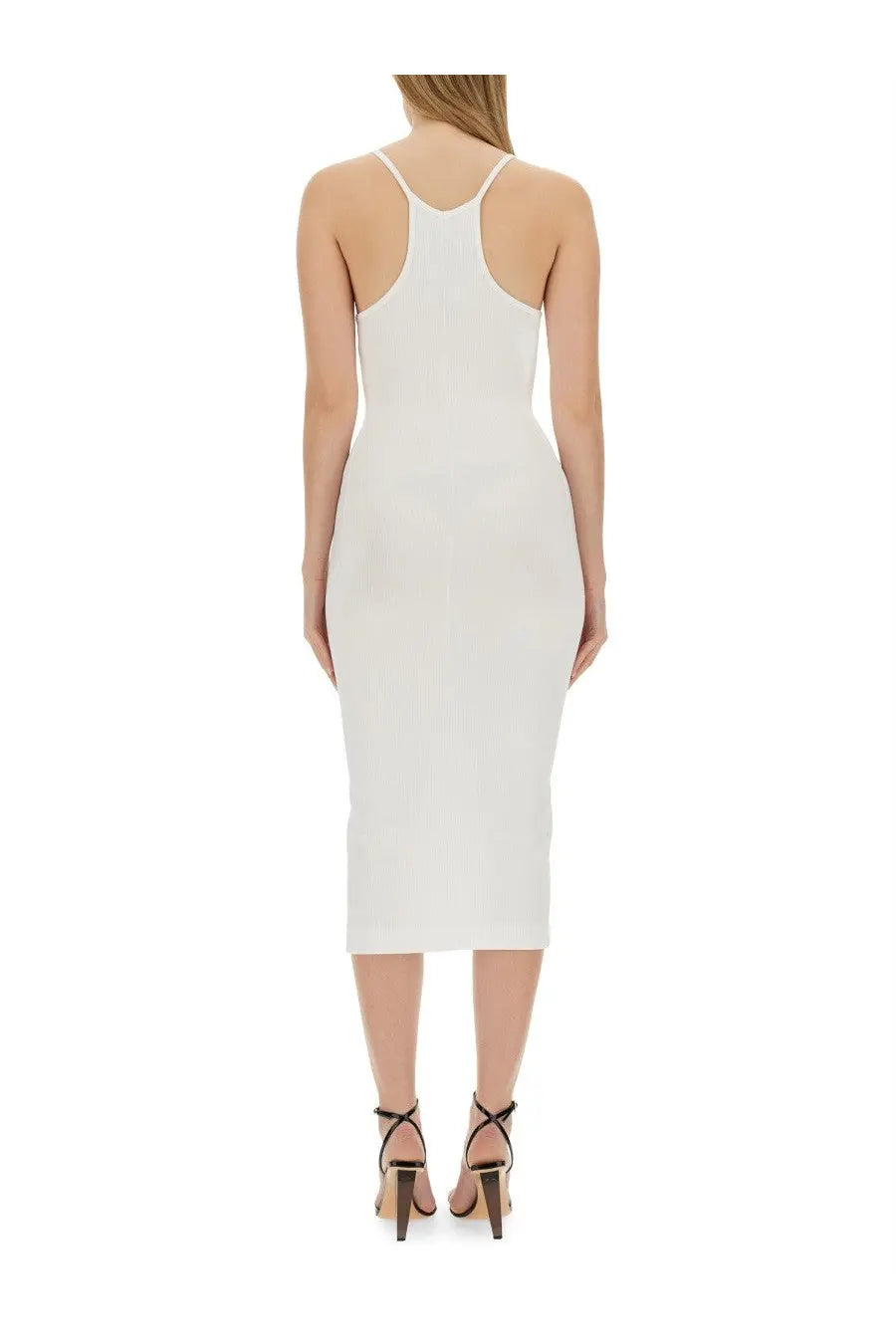 Moschino Jeans Women's Ribbed Dress White, view 3