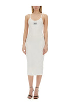 Moschino Jeans Women's Ribbed Dress White, view 2