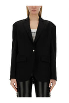 Moschino Jeans Women's Single Breasted Jacket Black
