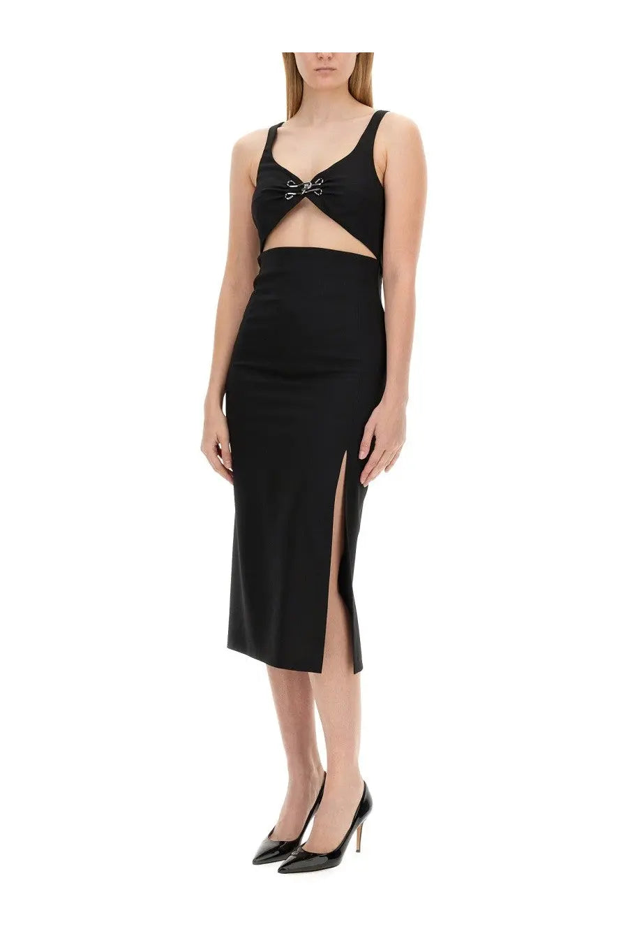 Moschino Jeans Women's Slim Fit Dress Black, view 2