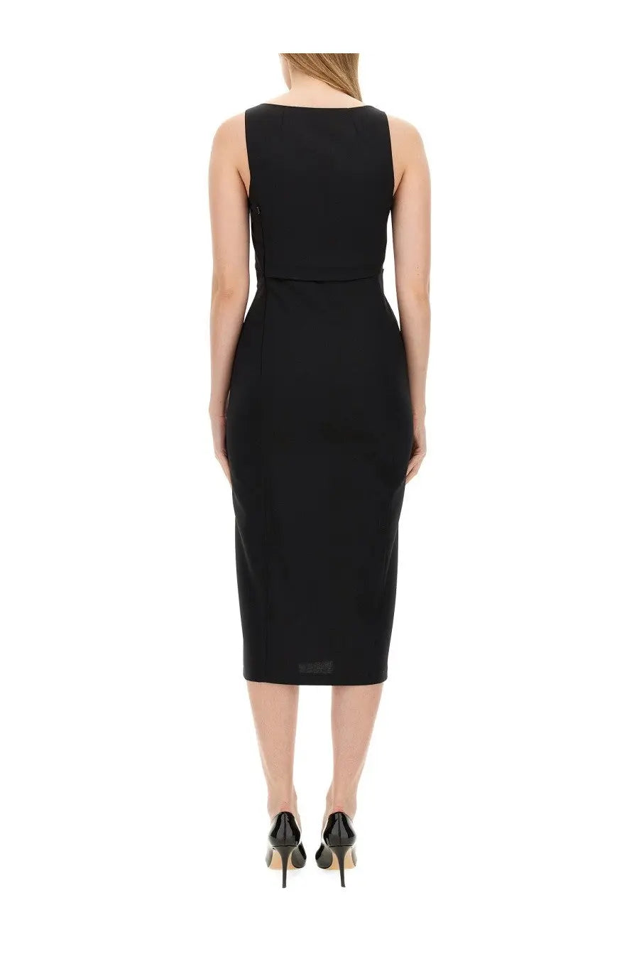 Moschino Jeans Women's Slim Fit Dress Black, view 3