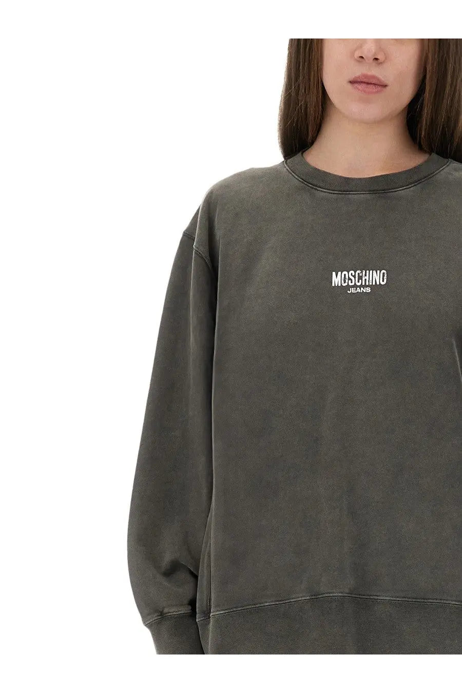 Moschino Jeans Women's Sweatshirt Grey, view 4