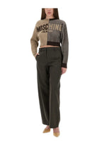 Moschino Jeans Women's Wide Leg Pants Grey, view 2