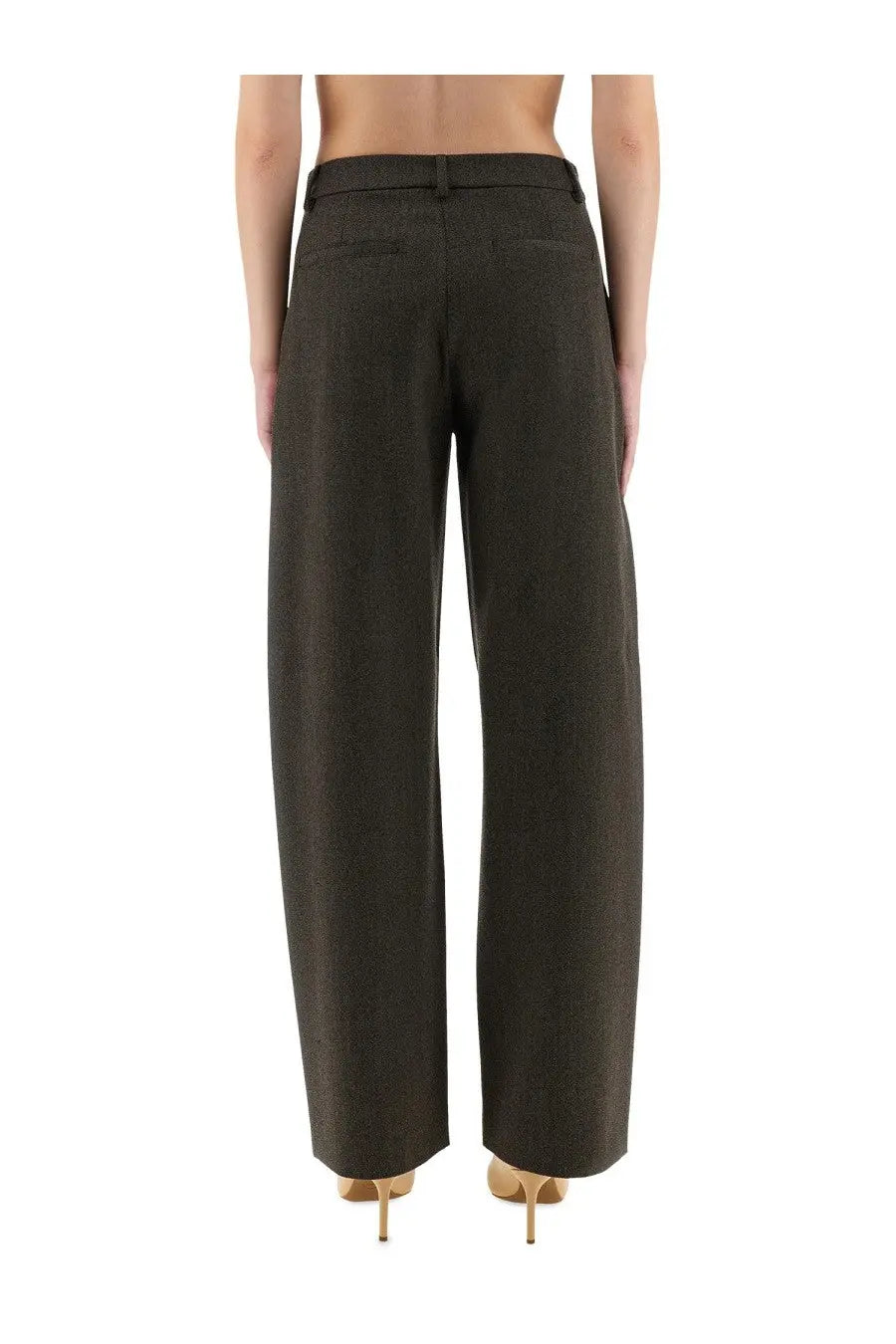 Moschino Jeans Women's Wide Leg Pants Grey, view 3