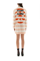 Moschino Jeans Women's Wool Mini Dress Blue, view 3