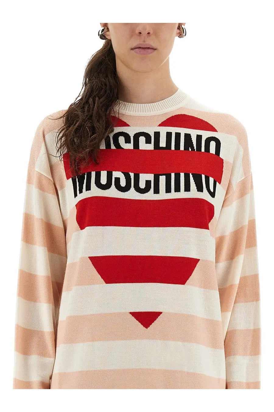 Moschino Jeans Women's Wool Mini Dress Blue, view 4