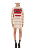 Moschino Jeans Women's Wool Mini Dress Blue