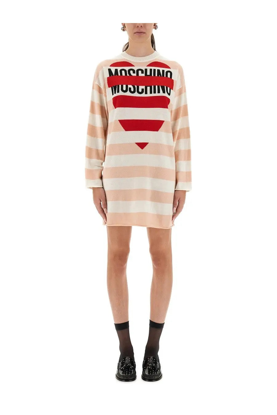 Moschino Jeans Women's Wool Mini Dress Blue