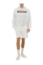 Moschino Men's Archive Message Hoodie White, view 2