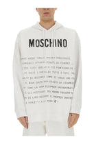 Moschino Men's Archive Message Hoodie White