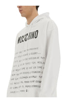 Moschino Men's Archive Message Hoodie White, view 4