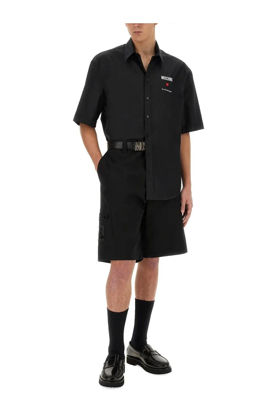 Moschino Men's Bermuda Black, view 2
