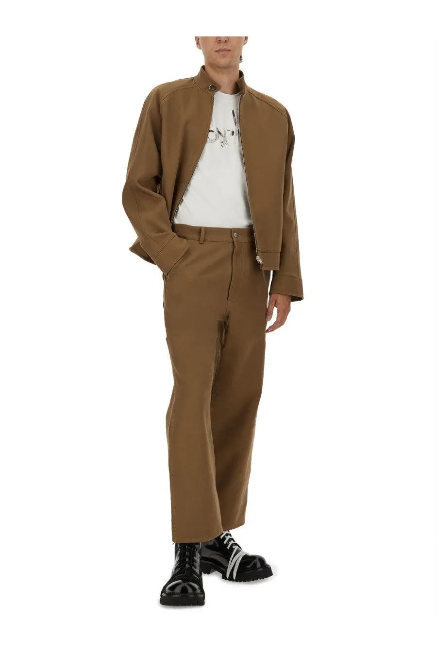 Moschino Men's Cotton Jacket Brown, view 2