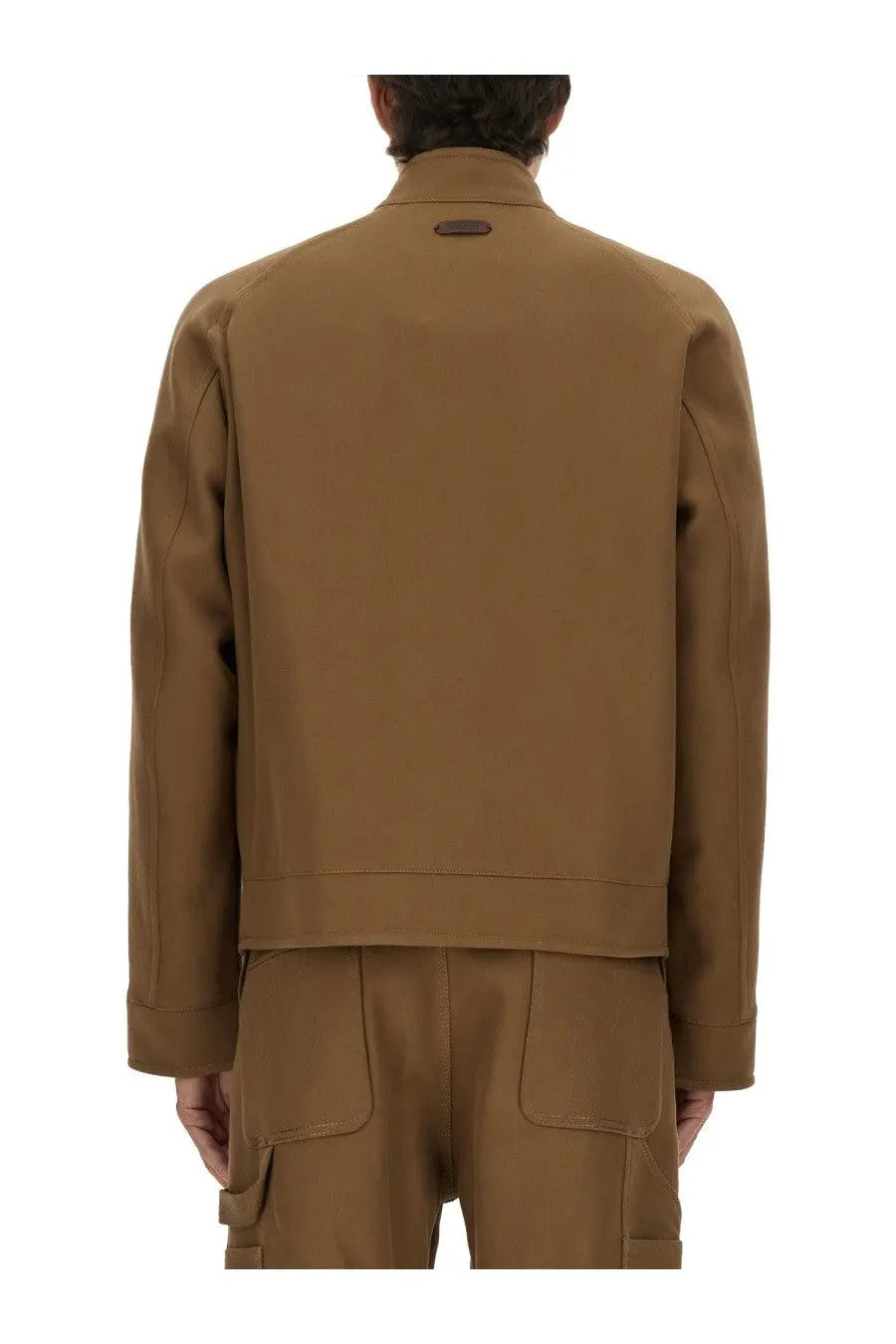 Moschino Men's Cotton Jacket Brown, view 3