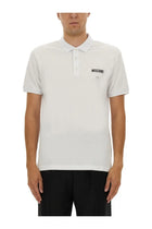 Moschino Men's Cotton Pique Polo White